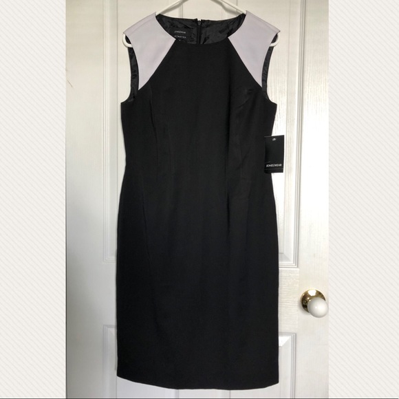 ⭐️NWT Jones Wear Colorblock Sheath Dress Stretch - Picture 1 of 9